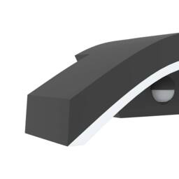 Berkfield Home Outdoor LED Wall Lights with Sensors 2pcs Black Die-cast Aluminium - thumbnail 8