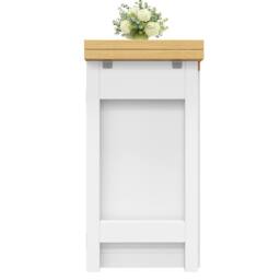 Rolipo White Extendable Dining Table & Kitchen Island With Storage - thumbnail 9