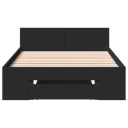 Berkfield Home Bed Frame with Drawer without Mattress Black 90x190 cm Single - thumbnail 4