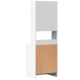 Berkfield Home Kitchen Cabinet White 60x50x180 cm Engineered Wood - Size: 60 x 50 x 180 cm - thumbnail 6