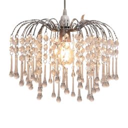 First Choice Lighting Skye - Cascading Jewelled Pendant Shade in Clear - thumbnail 2
