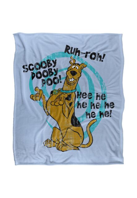 Warner Brothers Scooby Doo Officially Licensed Silky Touch Super Soft Throw Blanket 152 x 127 cm in White - image 1