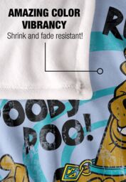 Warner Brothers Scooby Doo Officially Licensed Silky Touch Super Soft Throw Blanket 152 x 127 cm in White - thumbnail 4