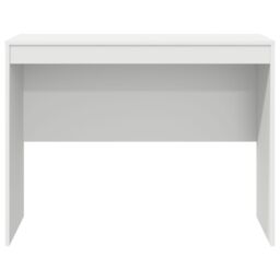 Berkfield Home Writing Desk White Particle board 100 x 50 x 76 cm Storage - thumbnail 4