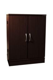 'Columbus'  Double Door 324 Cd  213 Dvd Media Storage Cabinet  Dark Oak