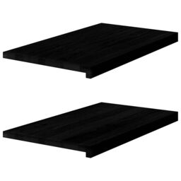 Berkfield Home Window Sills 2 pcs Dark Brown 70x40x2 cm Solid Wood Oak - Size: Medium - thumbnail 1