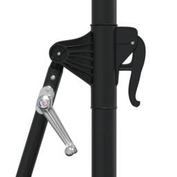 Berkfield Home Wall-Mounted Parasol with Metal Pole 300 cm Blue - thumbnail 6