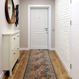RugsX Anti-Slip Modern Runner in Beige - Size: 80 cm x 440 cm - thumbnail 3