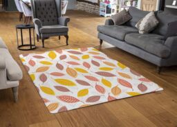 Benjamin Tate Design Small Autumn Leaves Rug in Natural - Size: Large - thumbnail 2