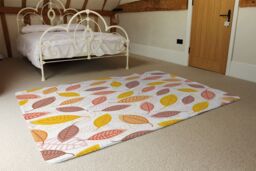 Benjamin Tate Design Small Autumn Leaves Rug in Natural - Size: Large - thumbnail 3