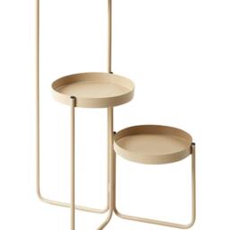 Wyld and Coco Beige Iron 3-Tier Plant Stand 21 x 42 x 60 cm Indoor - Size: Medium - thumbnail 2