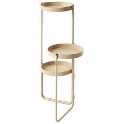 Wyld and Coco Beige Iron 3-Tier Plant Stand 21 x 42 x 60 cm Indoor - Size: Medium - thumbnail 3