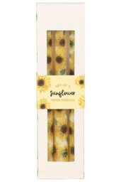 KDMD Set of 3 Sunflower Taper Candles in Yellow - thumbnail 3