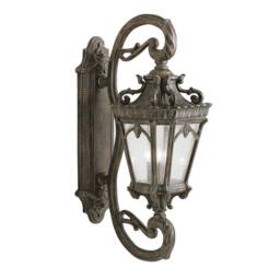 Netlighting Tournai 4 Light Outdoor Wall Lantern Light Londonderry IP44 E14 in Brown