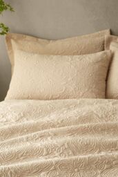 Pineapple Elephant 'Casablanca' Pinsonic Duvet Cover Set in Natural - Size: Super King - thumbnail 2