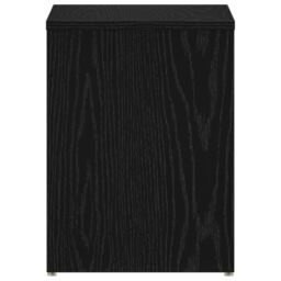 Berkfield Home Nightstand Black Oak 40x30x40 cm Made of Engineered Wood - Size: 40 x 30 x 40 cm - thumbnail 7