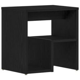 Berkfield Home Nightstand Black Oak 40x30x40 cm Made of Engineered Wood - Size: 40 x 30 x 40 cm - thumbnail 2