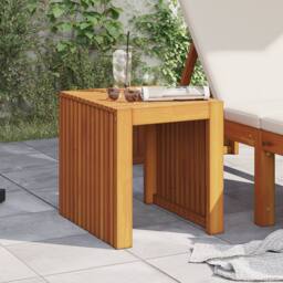 Berkfield Home Garden Side Table 43x36x40 cm Solid Wood Teak in Brown - Size: 43 x 36 x 40 cm - thumbnail 3