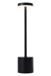 Garden Sanctuary Industrial-Style Rechargeable Dimmable Table Lamp Night Light in Black - thumbnail 7