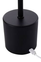Garden Sanctuary Industrial-Style Rechargeable Dimmable Table Lamp Night Light in Black - thumbnail 6