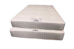 Knight Sleep Kids Twin 2x 3FT Single Sprung Tufted Bunk Bed Mattress in Grey - thumbnail 2
