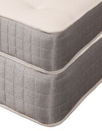 Knight Sleep Kids Twin 2x 3FT Single Sprung Tufted Bunk Bed Mattress in Grey - thumbnail 3