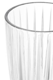 Orsina Delicate Clear Crystal Vase, Tall Fluted Flower Display, Large Glass Vase, Distictive Decorative Floral Vessel - thumbnail 3