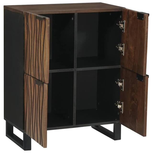 Berkfield Home Media Storage Cabinets & Racks Brown 60 x 33.5 x 75 cm - image 1