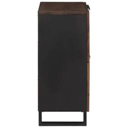 Berkfield Home Media Storage Cabinets & Racks Brown 60 x 33.5 x 75 cm - thumbnail 4