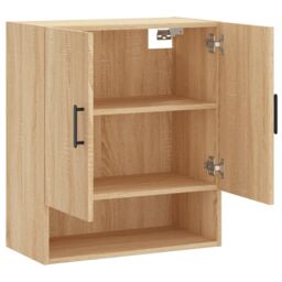 Berkfield Home Wall Cabinet Sonoma Oak 60x31x70 cm Engineered Wood in Brown - Size: 60 x 31 x 70 cm - thumbnail 6