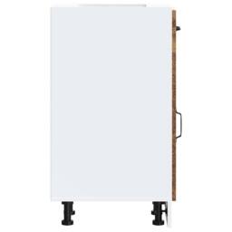 Berkfield Home Kitchen Base Cabinet Kalmar Old Wood Engineered Wood in Brown - thumbnail 6