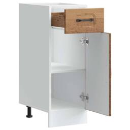 Berkfield Home Kitchen Base Cabinet Kalmar Old Wood Engineered Wood in Brown - thumbnail 5