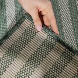 Ted Baker Indoor Outdoor Flatweave Linley Rug Striped in Green - Size: 160 cm x 230 cm - thumbnail 7
