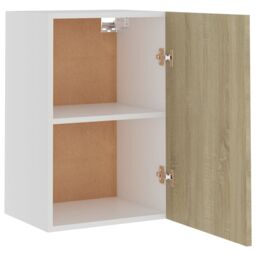 Berkfield Home Hanging Cabinet Sonoma Oak 39.5x31x60 cm Engineered Wood in Brown - thumbnail 6