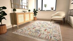 Gooch Luxury Rugs Amiri Sultani Rug in Grey - Size: 235 cm x 165 cm - thumbnail 4