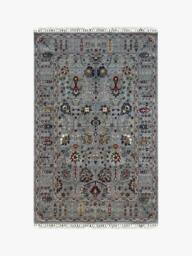 Gooch Luxury Rugs Amiri Sultani Rug in Grey - Size: 235 cm x 165 cm