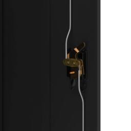 Berkfield Home File Cabinet Black 90x40x140 cm Steel - Size: 90 x 40 x 140 cm - thumbnail 8