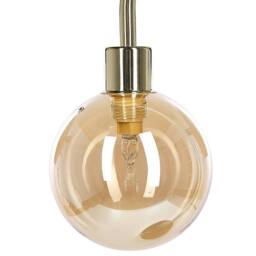 Wyld and Coco Gold Table Lamp - Steel Frame with Glass Shade Modern Glam - thumbnail 4