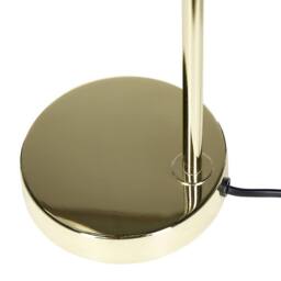 Wyld and Coco Gold Table Lamp - Steel Frame with Glass Shade Modern Glam - thumbnail 5