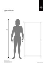 Orsina Stylish Clothes Rack Grey & Chrome Finish Hanging Rail, Movable Cloths Rail For Bedroom, Sleek Coat Stand in Silver - thumbnail 5