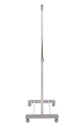 Orsina Stylish Clothes Rack Grey & Chrome Finish Hanging Rail, Movable Cloths Rail For Bedroom, Sleek Coat Stand in Silver - thumbnail 3