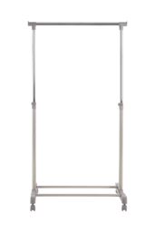 Orsina Stylish Clothes Rack Grey & Chrome Finish Hanging Rail, Movable Cloths Rail For Bedroom, Sleek Coat Stand in Silver