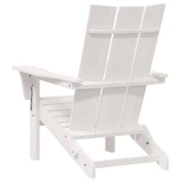 Berkfield Home Folding Adirondack Chair White 74.5x80.5x90 cm HDPE - thumbnail 6
