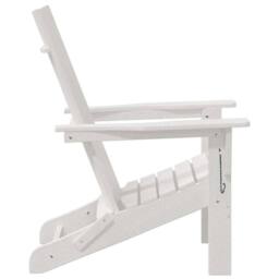 Berkfield Home Folding Adirondack Chair White 74.5x80.5x90 cm HDPE - thumbnail 5