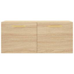 Berkfield Home Wall Cabinet Sonoma Oak 80x36.5x35 cm Engineered Wood in Brown - thumbnail 5