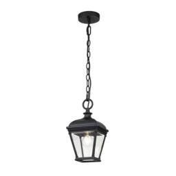 Netlighting Bayview Outdoor Pendant Ceiling Light Black IP44 - thumbnail 1
