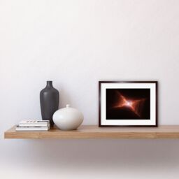 Artery8 Wall Art Print Hubble Space Astronomy Dying Star HD 44179 Red Rectangle Nebula w/ Rungs Of Gas & Dust Forming Ladder Like Structures - thumbnail 2