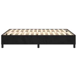 Berkfield Home Box Spring Bed Frame Black 135x190 cm Double Velvet - thumbnail 6
