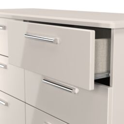 Ready Assembled 2 U Harrow 6 Drawer Wide Chest (Ready Assembled) in Taupe - Size: Large - thumbnail 5