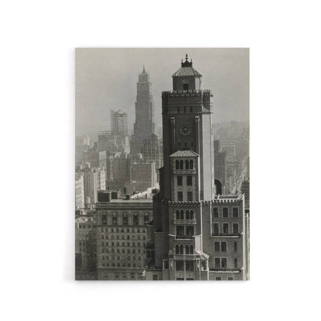 "Artery8 New York City view Alfred Stieglitz Canvas Wall Art Print in Grey - Size: W18"" x H24""" - image 1